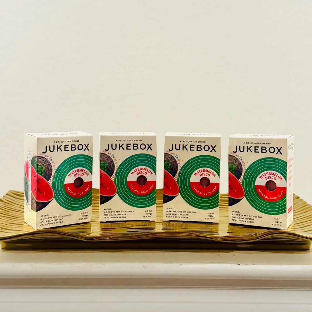 JUKEBOX Natural Watermelon Bar Soap - Disco for Women -4.5 oz. BUNDLE OF 4 - Picture 3 of 11